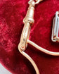 ANTIQUE BI-COLOUR 18CT GOLD & PLATINUM TROMBONE CHAIN