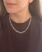 VICTORIAN CHUNKY SILVER PAPERCLIP CHAIN