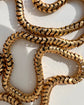 ANTIQUE 15CT GOLD BRAZILIAN / SNAKE LINK CHAIN