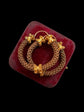 19TH CENTURY 18CT GOLD & WOVEN HAIR HOOP EARRINGS