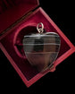 ANTIQUE HUGE BANDED AGATE HEART PENDANT