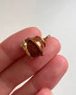 VICTORIAN 15CT GOLD COILED SNAKE & GOLDSTONE SPHERE PENDANT