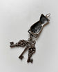 VINTAGE SILVER HAND & KEYS PENDANT