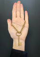 VINTAGE LARGE 9CT GOLD KEY PENDANT