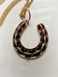VICTORIAN BANDED AGATE HORSESHOE PENDANT