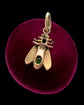 ANTIQUE GEM SET FLY PENDANT