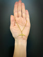 A 9CT GOLD & PEARL SWALLOW PENDANT