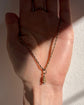 ANTIQUE 15CT GOLD & DIAMOND SNAKE PENDANT