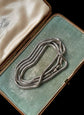 VICTORIAN SILVER SNAKE LINK CHAIN