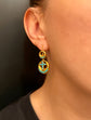 VICTORIAN TURQUOISE & 18CT GOLD EARRINGS
