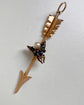 VICTORIAN DIAMOND & SAPPHIRE FLY ON ARROW PENDANT