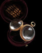 VICTORIAN ROCK CRYSTAL & 15CT GOLD POOL OF LIGHT SPHERE PENDANT