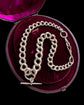 ANTIQUE SUPER CHUNKY SILVER CURB WITH DETACHABLE T-BAR