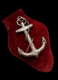 HUGE VICTORIAN SILVER ANCHOR PENDANT