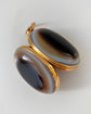 VICTORIAN BULLSEYE AGATE LOCKET PENDANT