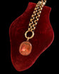 LARGE QUEEN ANNE PEACH PASTE DROP PENDANT
