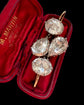 EARLY 19TH CENTURY DOUBLE PASTE DROP EARINGS
