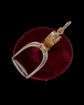 VICTORIAN PLATINUM & 15CT GOLD STIRRUP PENDANT