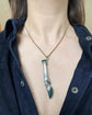 VICTORIAN SILVER & BLOODSTONE STAG LEG PENDANT