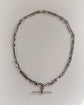 ANTIQUE SILVER TROMBONE & KNOT ALBERT CHAIN