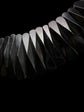 VICTORIAN WHITBY JET GEOMETRIC COLLAR NECKLACE