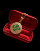 19TH CENTURY ENAMEL & DIAMOND FOUR LEAF CLOVER LOCKET