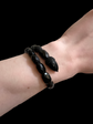 VICTORIAN WHITBY JET ACORN BANGLE