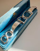 FRENCH SILVER DOUBLE STIRRUP BANGLE