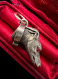 VICTORIAN SILVER DOG HEAD PENDANT