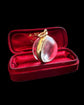 VICTORIAN HIGH CARAT GOLD ROCK CRYSTAL POOL OF LIGHT SPHERE LOCKET