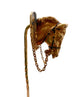 19TH CENTURY 18CT GOLD FRENCH HORSE HEAD STICK PIN