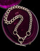 ANTIQUE SUPER CHUNKY SILVER CURB WITH DETACHABLE T-BAR