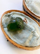 ANTIQUE GREEN SERPENTINE ACORN PENDANT