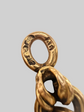 19TH CENTURY 14CT GOLD LOVERS KNOT & REEDED BELCHER CHAIN