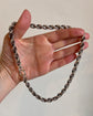 ANTIQUE CHUNKY SILVER ROPE TWIST CHAIN