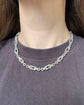 CHUNKY VINTAGE SILVER LOVERS KNOT CHAIN