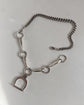 VINTAGE SILVER HORSE BIT & STIRRUP NECKLACE