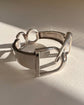 FRENCH SILVER DOUBLE STIRRUP BANGLE