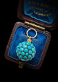 VICTORIAN PAVÉ TURQUOISE SPHERE PENDANT