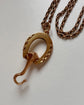 VICTORIAN 15CT GOLD HORSESHOE & NAIL FOLDING BUTTON HOOK