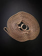 VICTORIAN 15CT GOLD PIERCED BOX LINK CHAIN