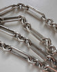 ANTIQUE SILVER PAPERCLIP ALBERT CHAIN