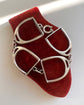VINTAGE FRENCH SILVER LARGE STIRRUP BRACELET