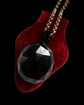 HUGE VICTORIAN FACETED JET PENDANT