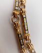 EARLY 19TH CENTURY 18CT GOLD & SWISS ENAMEL CHAIN