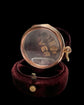 ANTIQUE LARGE 15CT GOLD & CRYSTAL LOCKET