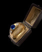 KASHMIR SAPPHIRE & DIAMOND VINTAGE 18CT GOLD RING