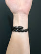 VICTORIAN WHITBY JET ACORN BANGLE