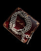 ANTIQUE SILVER CURB CHAIN WITH SLIDING T-BAR