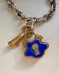 VICTORIAN 18CT GOLD PADLOCK WITH DIAMOND LOCK